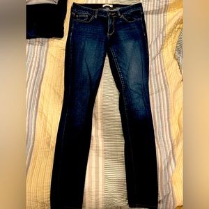 Abercrombie dark wash skinny jeans